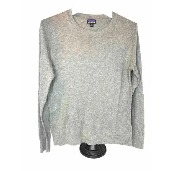 Patagonia Worn Wear Sweater Grey Organic Cotton, Woman’s, Size Small - Picture 1 of 11